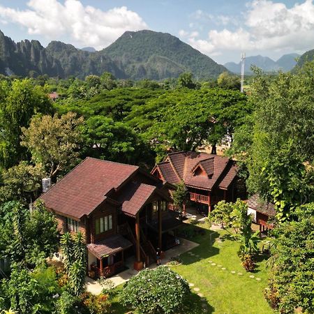 Namsong Bridge Bungalows 방 비엥 외부 사진